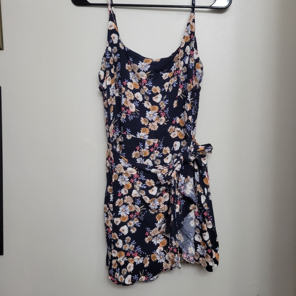 As U Wish floral tie front romper